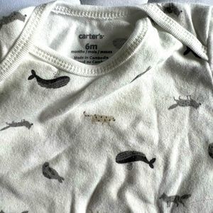 Carters assorted 6m onesies! Long sleeve and short sleeve in neutral colors :)